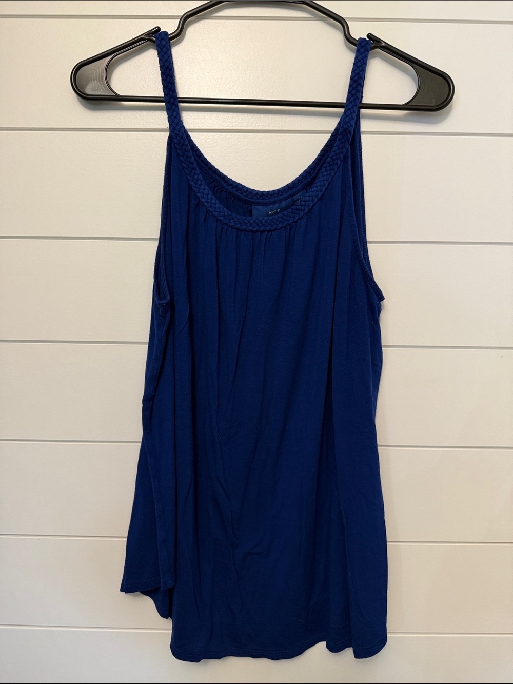 Apt. 9 Braided Strap Scoop Neck Tank Top - Royal Blue
